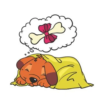 Cartoon Vector Comic Illustration of Dog Stock Illustration