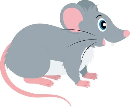 Cartoon Vector Cute Mouse Stock Illustration