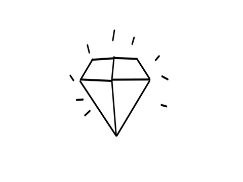 Cartoon vector diamond Stock Footage 84304042