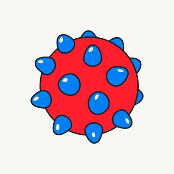 Cartoon vector funny cute Comic characters, rubber toy. Stock-Illustration