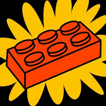 Cartoon vector funny cute Comic characters, Toy building block Ilustración de archivo