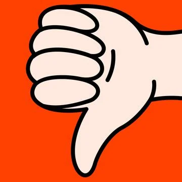 Cartoon vector funny cute Comic characters, like hand gesture. Stock Illustration