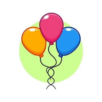 Cartoon vector illustration of balloon Stock Illustration