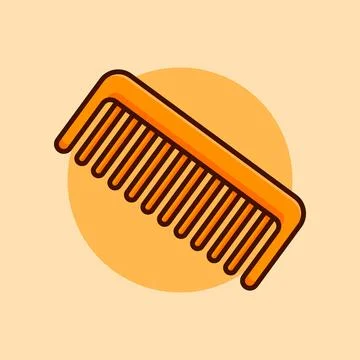 Cartoon vector illustration of comb. Stock Illustration