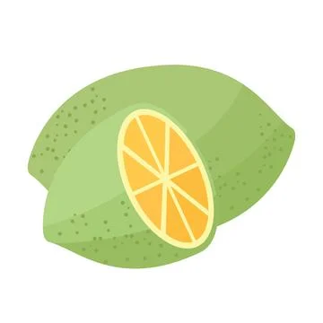 Cartoon vector illustration isolated object fresh fruit lemon Illustrazione stock