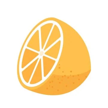 Cartoon vector illustration isolated object fresh fruit yellow lemon Illustrazione stock
