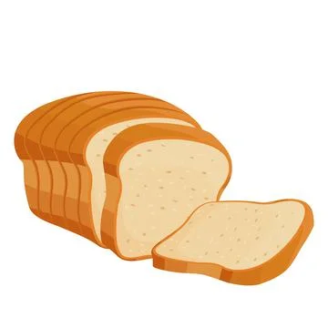 Cartoon vector illustration isolated object delicious flour food bakery bread Illustrazione stock