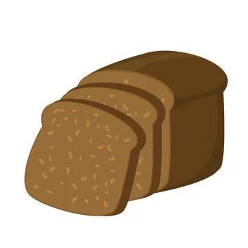 Cartoon vector illustration isolated object delicious food bread 스톡 일러스트