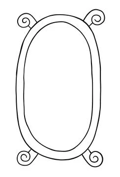 Cartoon vector illustration of mirror Illustrazione stock