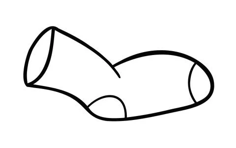 Cartoon vector illustration of one sock Stock Illustration