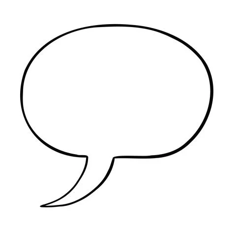 Cartoon vector illustration of speech bubble Stock Illustration