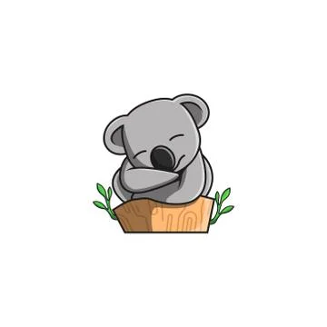 Cartoon vector koala Stock Illustration