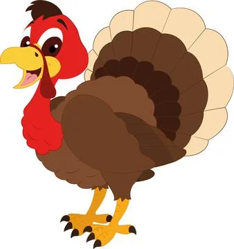 Cartoon Vector Turkey Stock Illustration