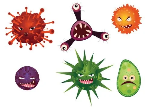 Cartoon Viruses Illustrazione stock