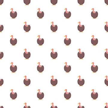 Cartoon vultures creating a repeating seamless pattern Stockillustratie