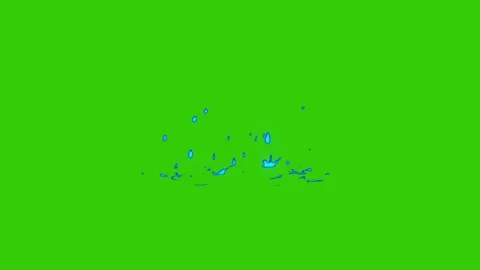 Cartoon Water Effect on Green Screen - C... | Stock Video | Pond5