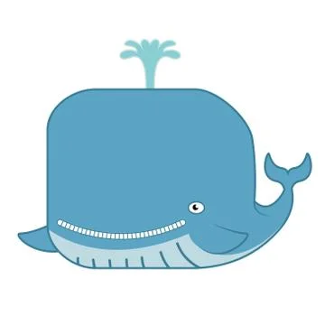 Cartoon whale Stock Illustration