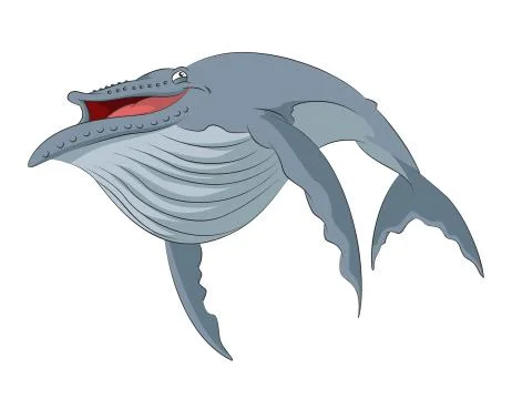 Cartoon whale Stock Illustration
