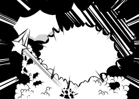 Cartoon White Background, Vector comic book Classic poster. Retro vector co.. Stock Illustration