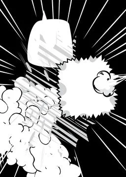 Cartoon White Background, Vector comic book Classic poster. Retro vector co.. Stockillustratie