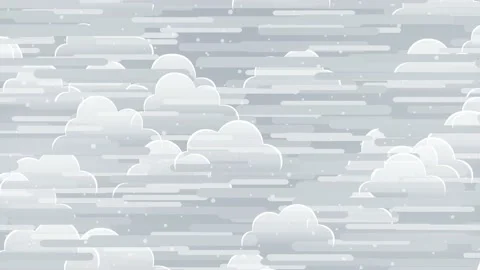 Cartoon White Clouds Stock Footage 152947812