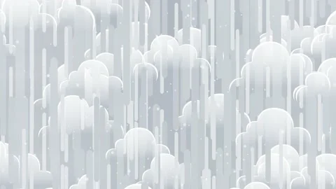 Cartoon White Clouds Stock Footage 152947844