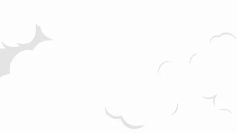 Cartoon White Smoke Explosion  Animation FX overlay on Black Background. Stock Footage 321549993