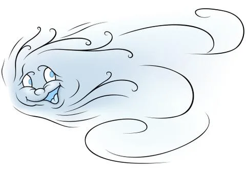 Cartoon Wind Stock Illustration