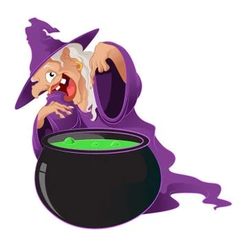 Cartoon Witch Stock Illustration