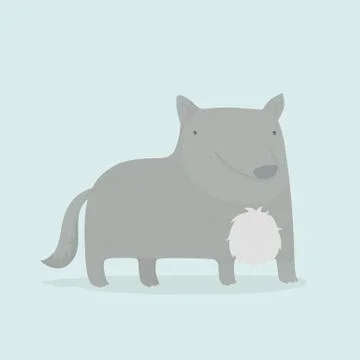 Cartoon wolf. Stock Illustration