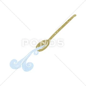 Cartoon wooden spoon Stock Illustration