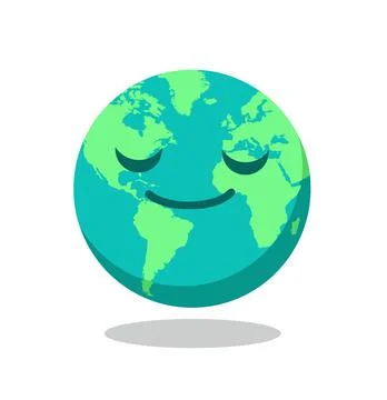 Cartoon world globe vector illustration Stock Illustration