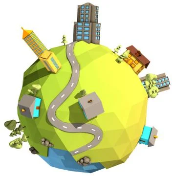 Cartoon world Stock Illustration