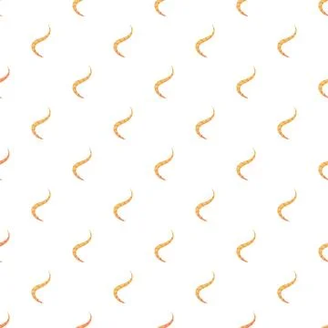 Cartoon worm characters creating a seamless pattern background Stock Illustration