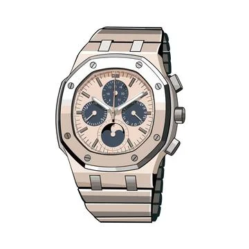 Cartoon Wristwatch Vector Isolation Stock Illustration