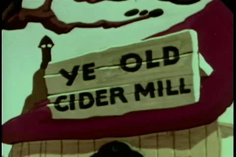 Cartoon of Ye Old Cider Mill Vídeos de archivo 11345481