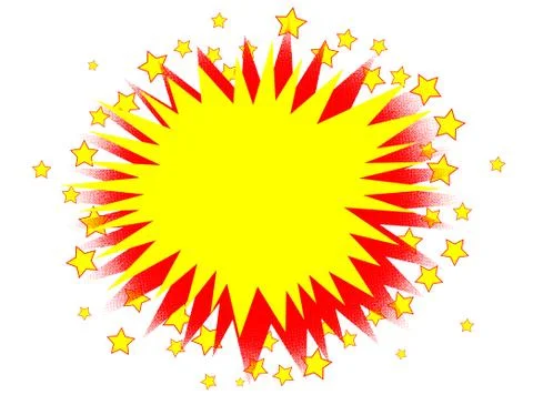 Cartoon Yellow Splash 스톡 일러스트
