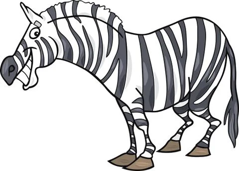 Cartoon zebra Stock Illustration