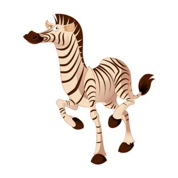 Cartoon zebra Stock Illustration