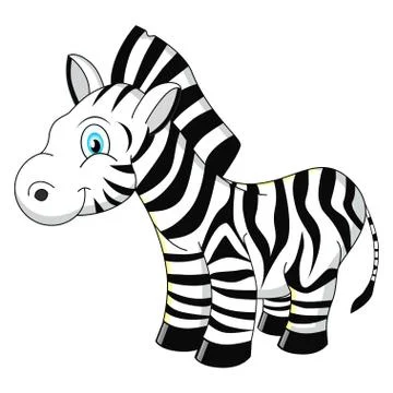 Cartoon zebra Stock Illustration