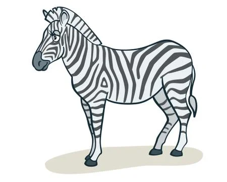 Cartoon zebra Stock Illustration