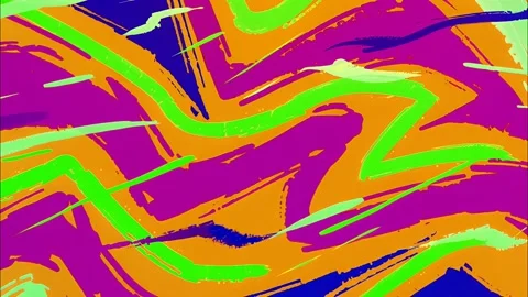 Cartoon Zig-Zag Grunge FX | Hand-Drawn Comic Pattern Loop Stock Footage 315224509