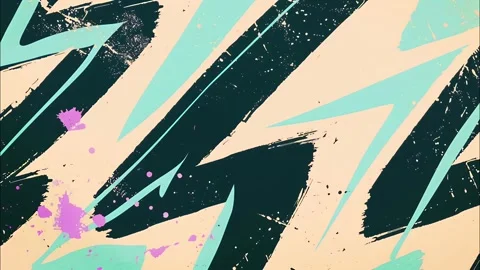 Cartoon Zig-Zag Motion Pattern Grunge Comic Hand-Drawn Background Loop Stock Footage 315224490