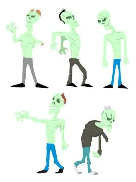 Cartoon zombie Stock Illustration