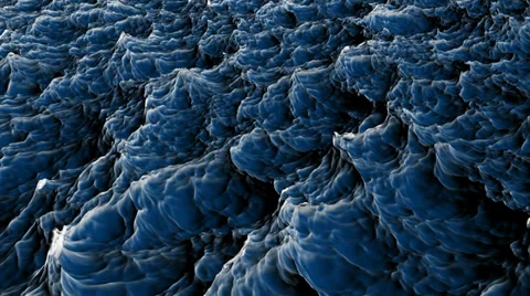 Cartoonish ocean water surface, loopable Stock Footage 33347102