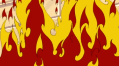 Cartoons Fire Stock Footage 45948573