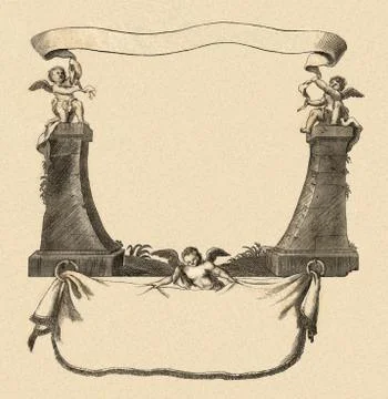 Cartouche_3 Illustrazione stock