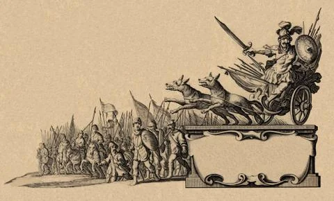 Cartouche_4 Illustrazione stock