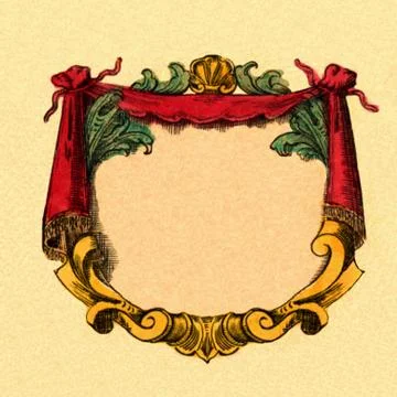 Cartouche_5 Illustrazione stock