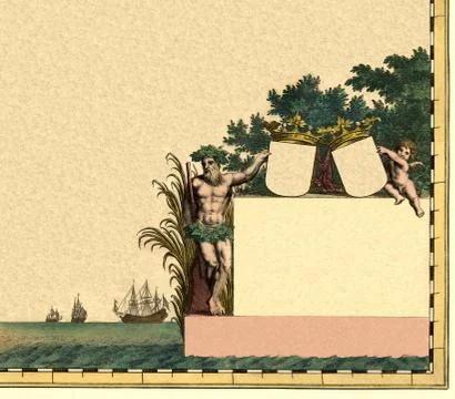 Cartouche_6 Illustrazione stock